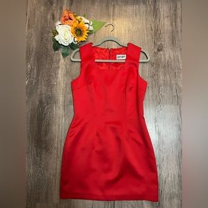 Vintage Red Silk Dress